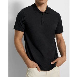 New! Theory Urban Pique Short Sleeve Button Polo